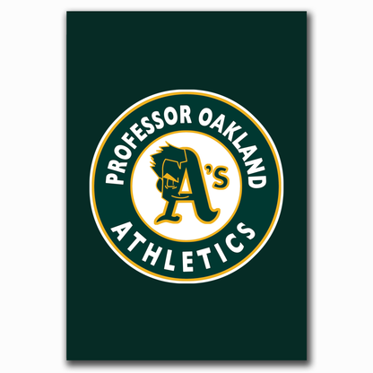 Professor Oakland Athletics Print/Sticker