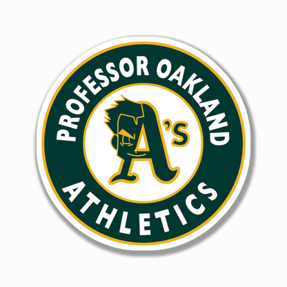 Professor Oakland Athletics Print/Sticker