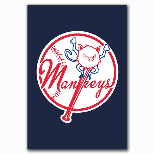 New York Mankeys Print/Sticker